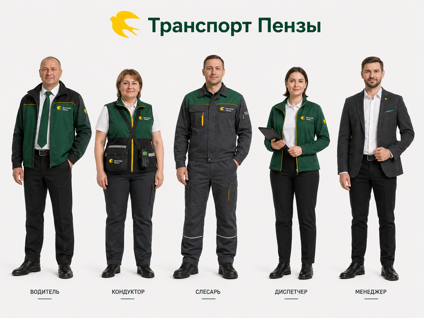 Финальная концепция фирменной униформы сотрудников Транспорт Пензы